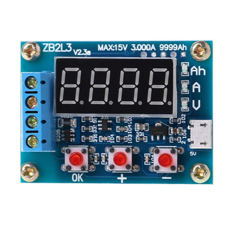 

ZB2L3 Li-ion Lithium Lead-acid Battery Capacity Meter Discharge Tester Analyzer