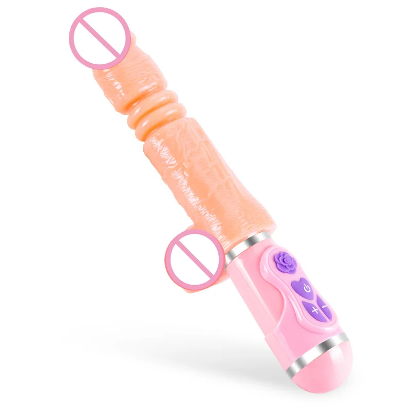 Telescopic Dildo Realistic Heating Dildo Vibrator Jelly Dildo Artificial Penis G Spot Vibator Magic Wand Sex Toys For Women