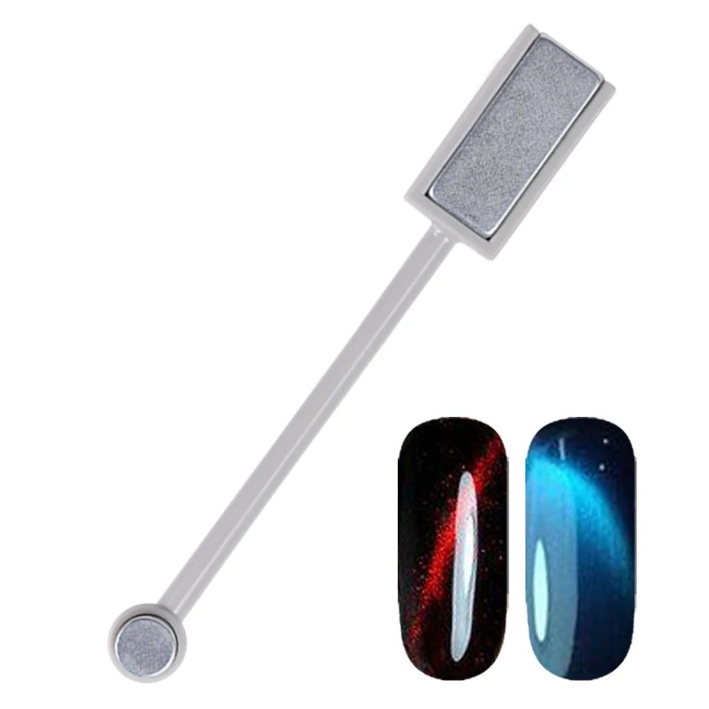 

1pcs Dual End Strong Magnetic Stick Two Ways Magnet Board For 3D Line Magic Cat Eyes Gel Nail Polish Glitter DIY Art Tool SA537