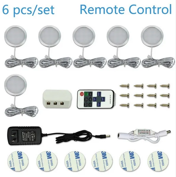 4/6/8 шт./компл. 12V под шкаф светильник Беспроводной вниз светильник Точечный светильник s Кухонные шкафы светильник в шкаф лестницы Светильник s светодиодный светильник Инж