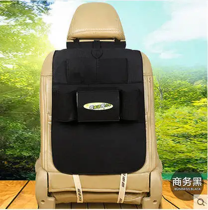 Авто принадлежности многофункциональные тапиры сиденье автомобиля сумка для хранения автомобиля сумка перчатка рюкзак - Название цвета: black