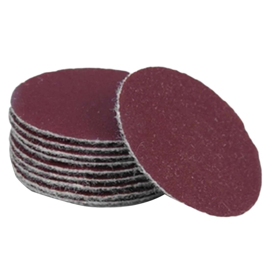 Original imported 50pcs sand plate sand light mat polishing 50mm 60-180+1pc hook loop plate suitable for Dremel abrasives