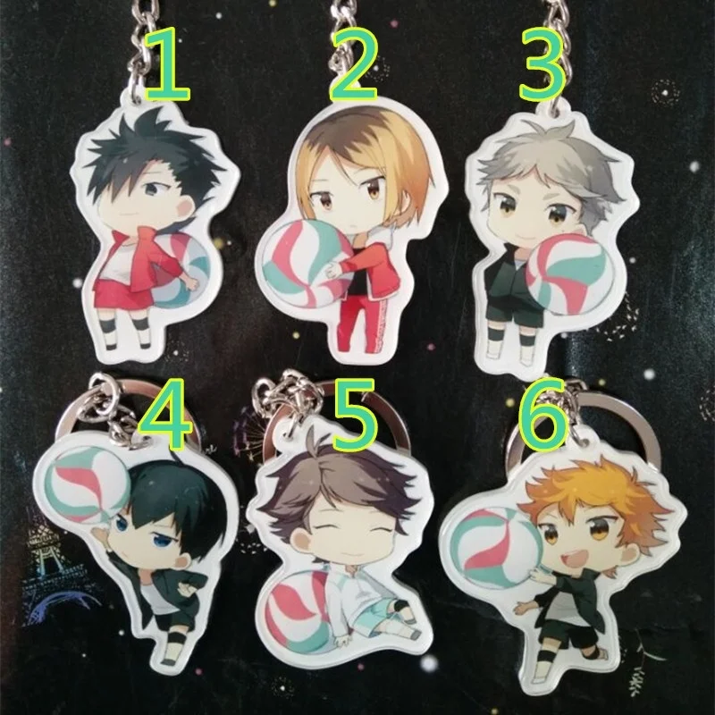 Новый Аниме haikyuu! Shoyo Hinata Tobio Kageyama Daichi Sawamura Oikawa подвеска Акриловый Брелок фигурка