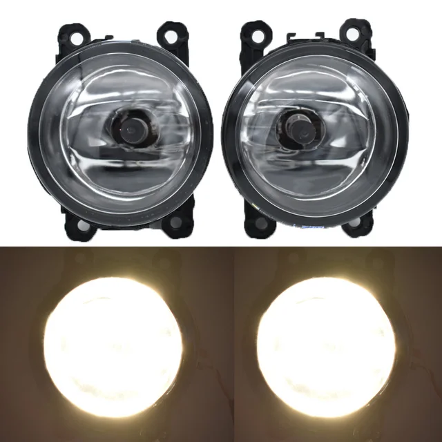 1Pair LED Front Fog Lights for ford Fiesta MK7 2010 Car Styling Round
