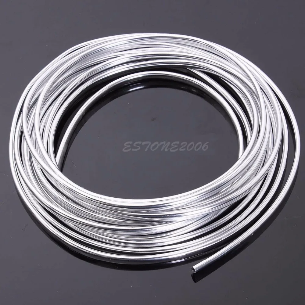

15M Chrome Moulding Trim Strip Car Door Edge Scratch Guard Protector Cover New