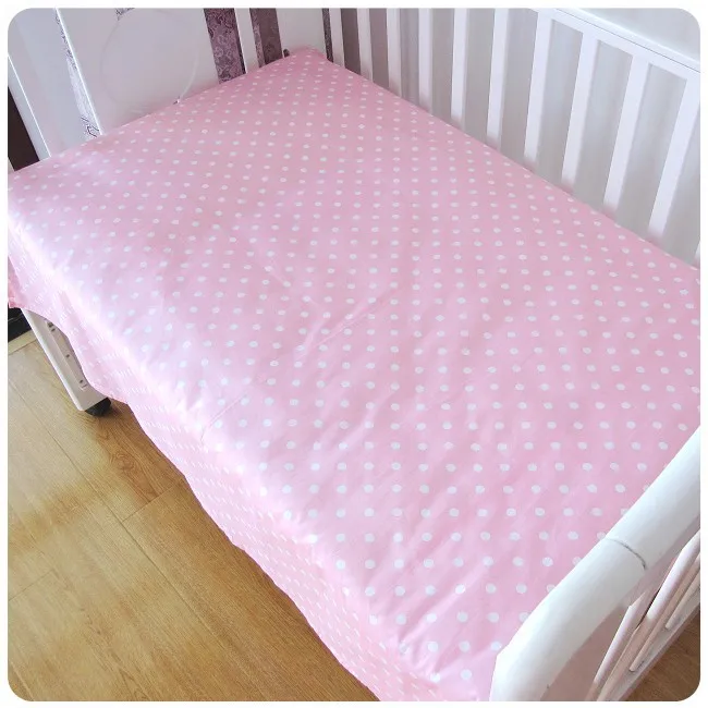 Промо-акция! 6 шт. розовая детская кроватка linen100% хлопок Детский Комплект постельного белья детская кроватка jogo de cama(бампер+ простыня+ наволочка