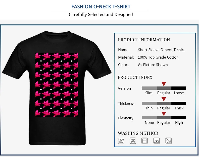 Pink Lily Pattern_detail_black