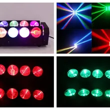 4 шт./партия, СВЕТОДИОДНЫЙ Луч-паук 8x10 Вт RGBW 4в1 quad Cree светодиодный движущийся паук дя головы свет бар клуб ночной Диско dj сценическое свадебное освещение
