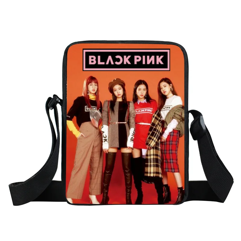 

Blackpink Fashion Cosmetics Bag Kids Pencil Case School Supplies Kpop Jisoo/Jennie/Rose/Lisa Printed Makeup Bags Fans Gift 2019