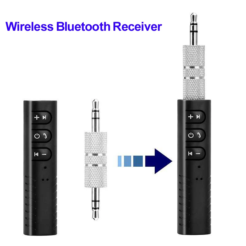 3.5mm Jack Aux Handsfree Car Bluetooth Wireless Bluetooth Receiver Kit Adapter For Headphone MP3 Music Audio Reciever Adapter (1)