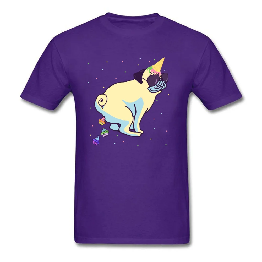 Pug Unicorn poops cupcakes_purple