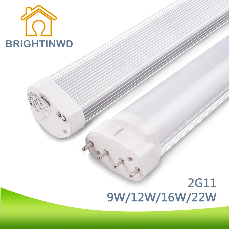 

BRIGHTINWD LED Tube Linestra 2G11 Dimmable Lamp SMD2835 LED PL Bar 9W-22W 110V 220V Led Integrated Tube Energy Saving Lamp
