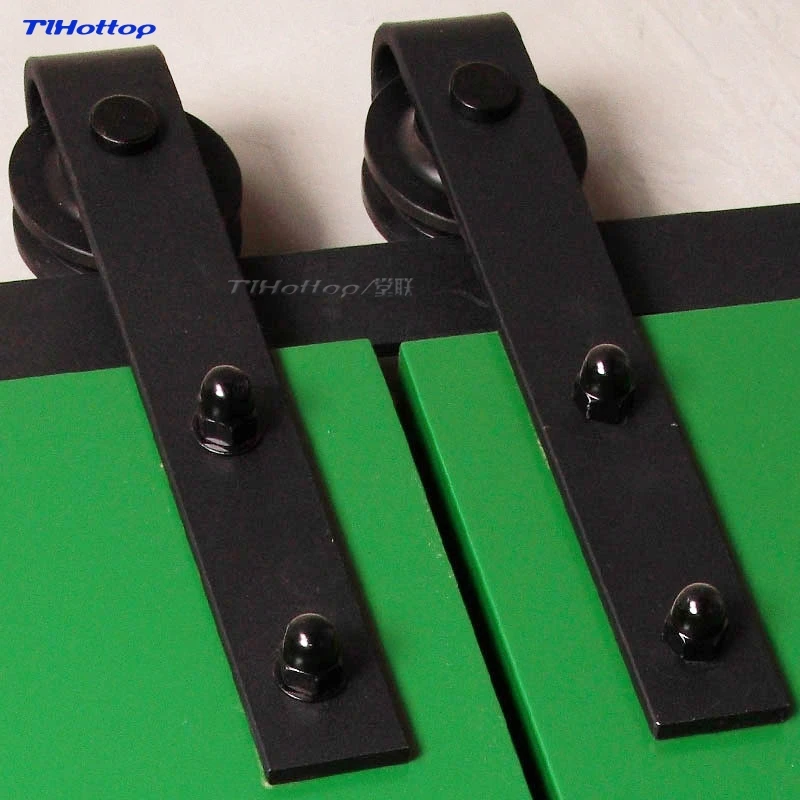 

Roller Design Barn Door System Hardware Wood Barn Hanging Wheel Sliding TLHOTTOP