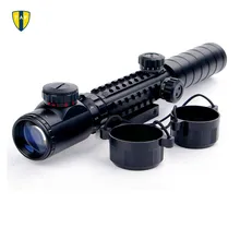 Tactical Airsoft 3-9x32EG Riflescope Red&Green Illuminated Rangefinder Reticle Shotgun Air Hunting Rifle Scope With Lens Cover