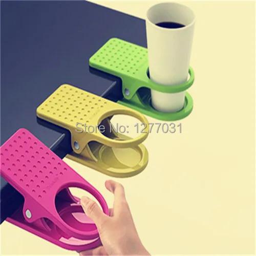multicolor desk table cup clip glass plastic holder office articles creative home tools easy to use in cup tumbler holders from home improvement on