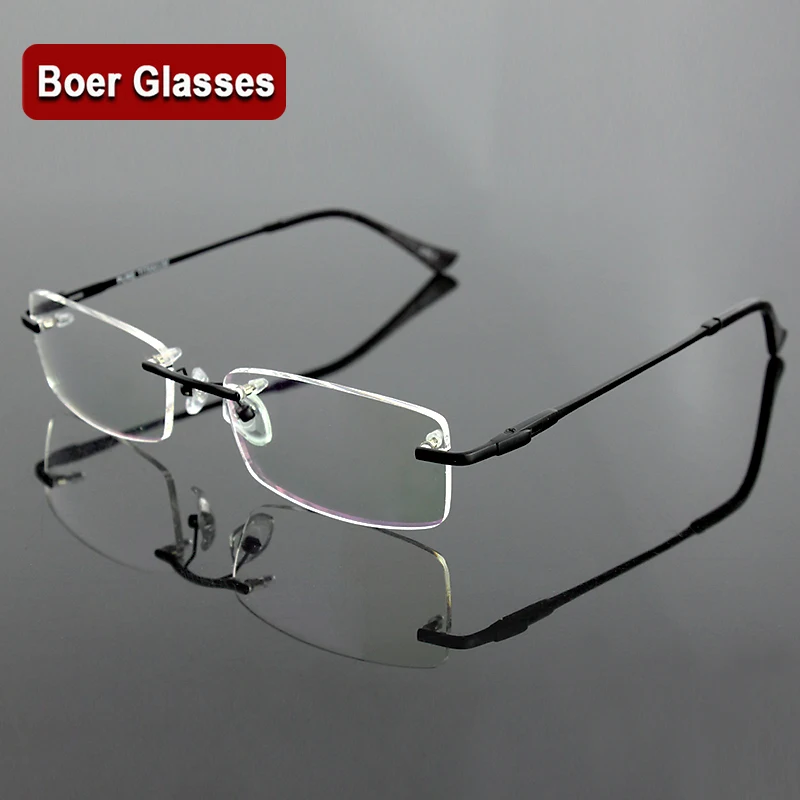 Nové módní Rimless dioptrické brýle rám Men'S RX brýle 55-18-148 4 barvy 2188