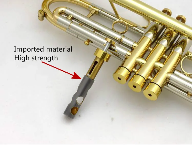 Профессиональный новейший Bb тяжелый Труба Рог импорт Монель Клапан с Жесткий Чехол