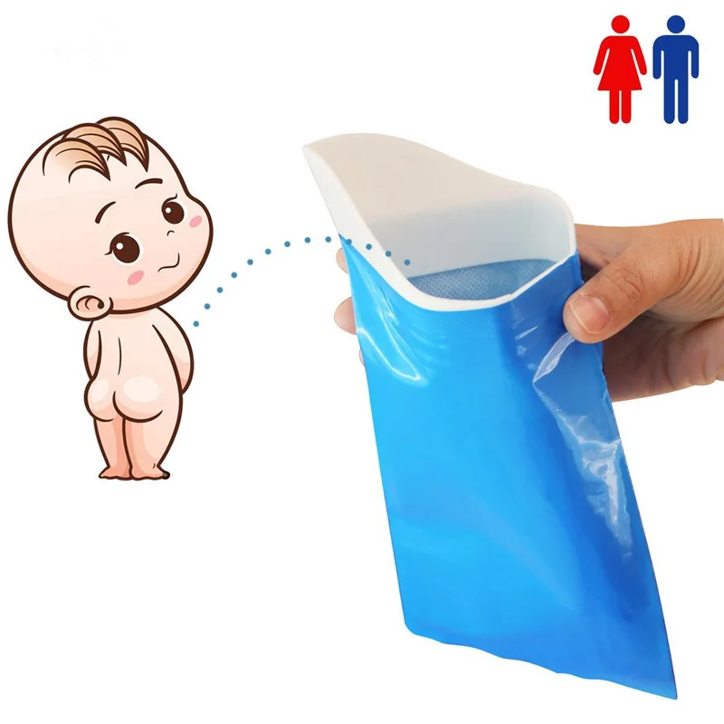 

Outdoor Emergency Urinate Bags Easy Take Piss Bags Car Travel Emergency Urinate Bags 600CC Mini Toilet For Baby/Women/Men
