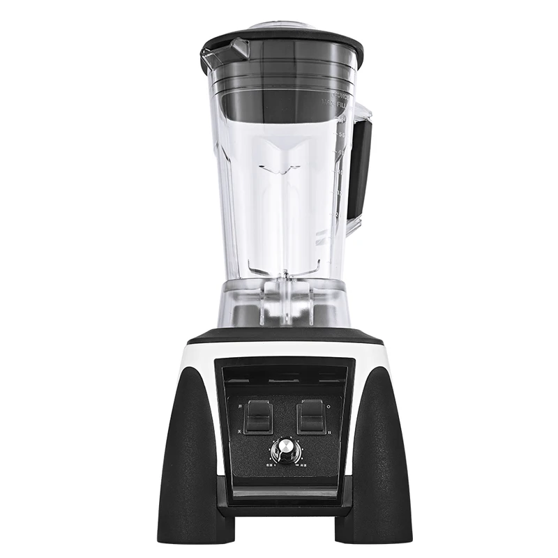 2200W Heavy Duty Commercial Professional ice smoothies bar blender food stand mixer juicer crusher food processor - Цвет: WHITE