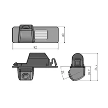 Per Opel Vectra Camera 100% Reale HD CCD Auto retromarcia vista posteriore parcheggio night vision camera 170 gradi wide view impermeabile