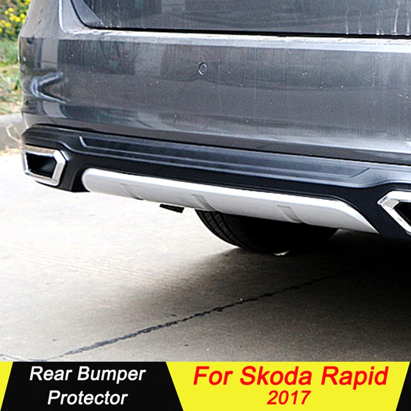 Автомобильный задний бампер протектор для Skoda Rapid, задние бамперы, диффузор для губ, украшение, накладка на бампер для Rapid