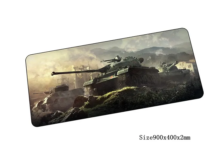 World of tanks коврик для мыши 90x40 см Коврик для мышь Notbook коврик для компьютерной с обработанным краем игровой коврик геймер к клавиатуре коврики для мыши - Цвет: size900x400x2mm