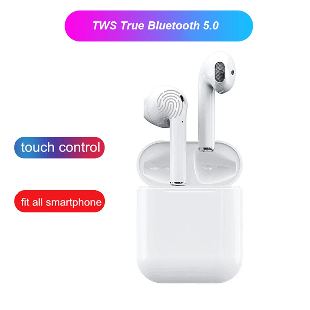

i12 TWS Bluetooth 5.0 Earphone Wireless Smart Touch Control Earbuds