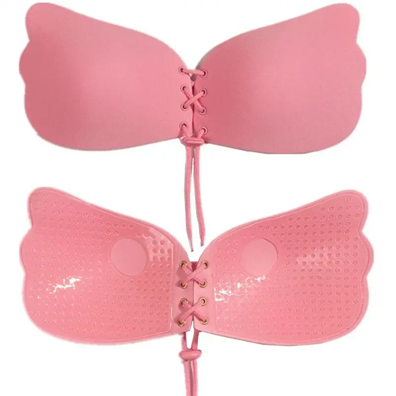 Sexy Women Self Adhesive Strapless Bandage Blackless Solid Bra Stick