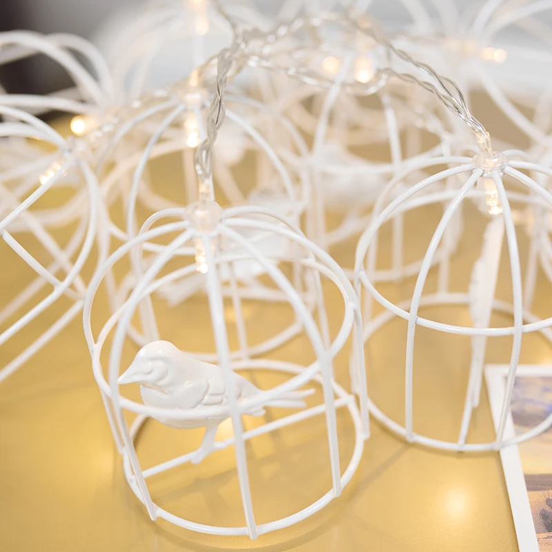 Bird In The Bird Cage Led String Lights Night Light Holiday Lighting For Garland Fairy Christmas Tree Wedding Party Decoration Bird In The Bird Cage Led String Lights Night Light Holiday Lighting For Garland Fairy Christmas Tree Wedding Party Decoration