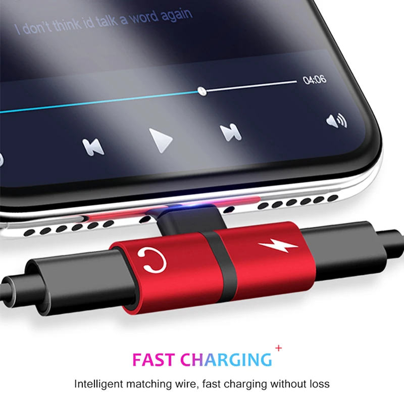 BoeYink Dual 2 in 1 For Lightning Audio Adapter Charging Adapter For iPhone 7 8 Plus XS MAX IOS 11 Splitter Headphone Adapter BoeYink Dual 2 in 1 For Lightning Audio Adapter Charging Adapter For iPhone 7 8 Plus XS MAX IOS 11 Splitter Headphone Adapter