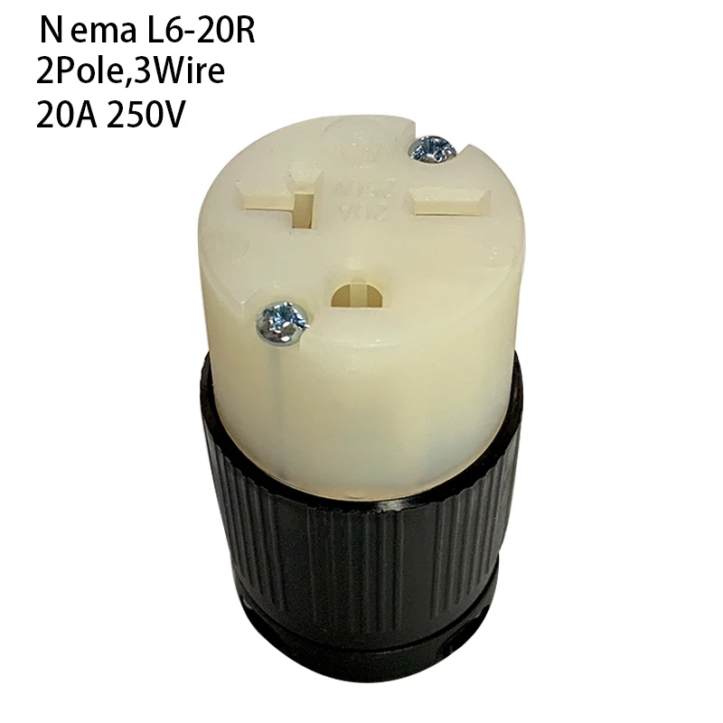 США Nema 6-20R анти-капля промышленный женский Groungding блокировочный разъем розетка 2 полюса 3 провода Электрический штекер 20A 250 В