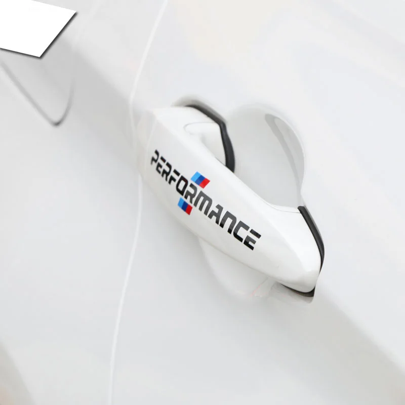 4 шт. наклейки на дверные ручки для BMW E39 E46 E90 E60 E30 F10 F30 3 серии|car door handle stickers|sticker for bmwm