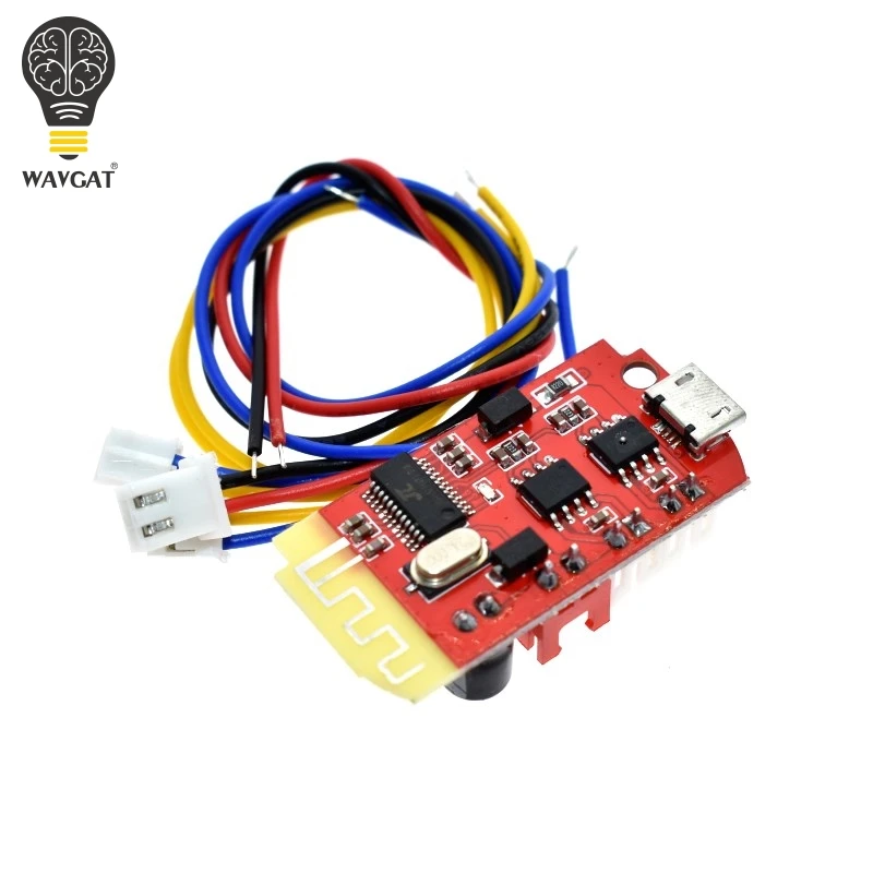 WAVGAT DC 3 7 В 5 в Вт Цифровой усилитель звука двойная плата DIY Bluetooth динамик