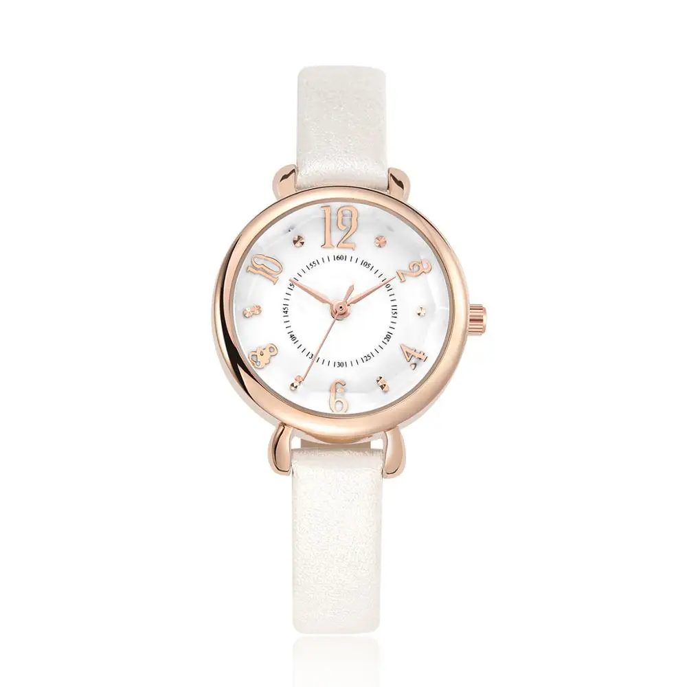 

Fashion brand women brand watches quartz casual leather strap wristwatches lady cocks