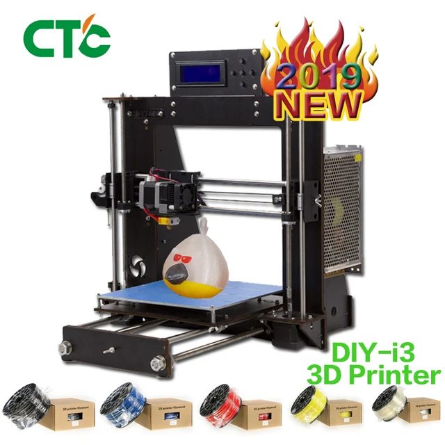 Special Offers hot selling Upgraded Full Quality High Precision Reprap Prusa i3 DIY 3D Printer for modeling UK USA Stock