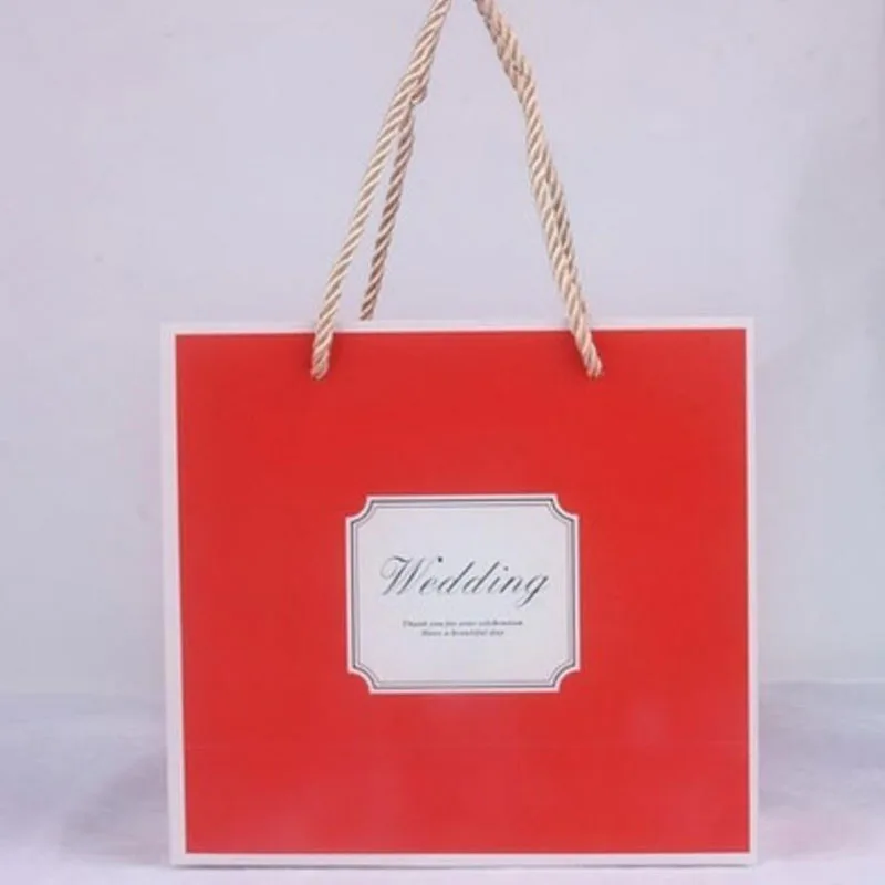 AVEBIEN, новинка, Европейский стиль, коробка для торта макарон, мраморный набор, свадебный подарочный пакет для невесты, коробка для конфет, свадебный подарок для гостей, 10 шт - Цвет: Red Bag