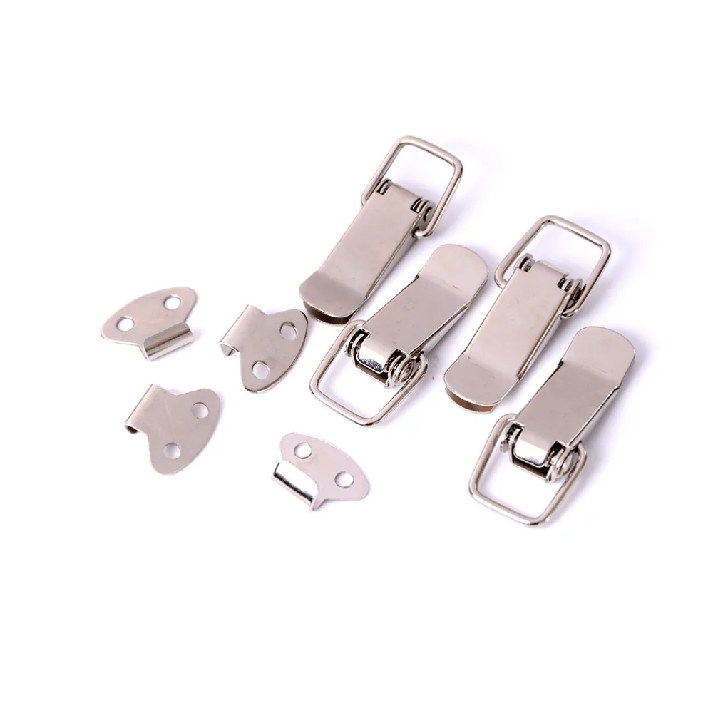 

4pcs High Quality New Iron Hasp Sliding Door Window J105 Cabinet Boxes Spring Loaded Latch