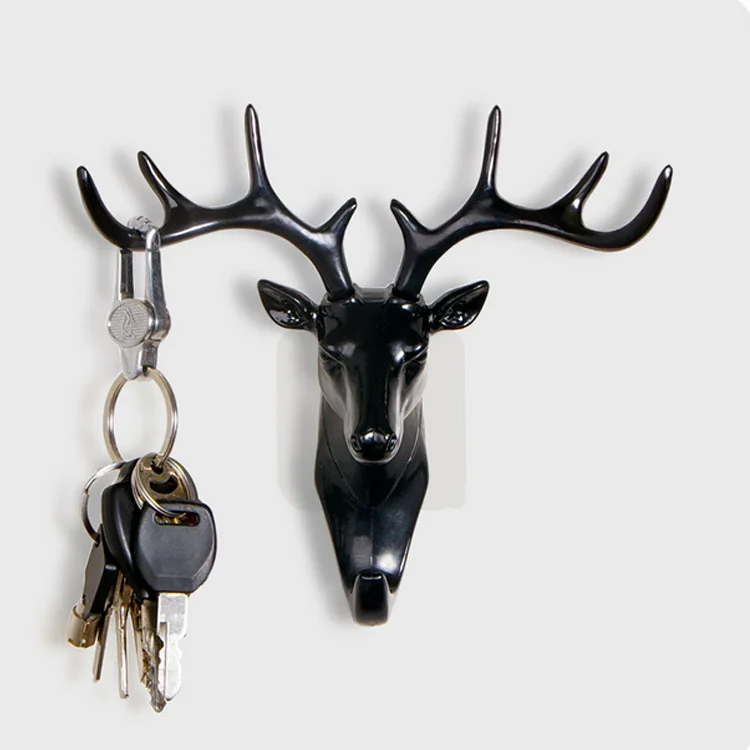 

Wall Decor Hooks Antlers American Style Household Decor Hooks Multi-purpose Wall Coat Keys Bags Clothes Hook