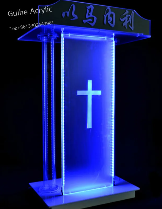 Fixture Displays Deluxe Wood Acrylic Plexiglass Podium Pulpit Lectern Office Desks Office Furniture