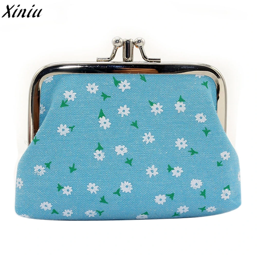 

Hot Sale Women Coin Purse Floral Flowers Ladies Mini Wallet Coin Card Holder Coin Purse Thin Clutch Money Bag Handbag Female