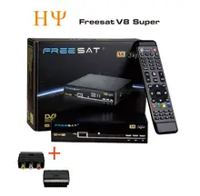 Натуральная freesat V8 супер DVB-S2 3 г Wi-Fi LAN IPTV спутниковый ресивер CCcam Newcam MGcamd youtubo Biss ключ мощность V U