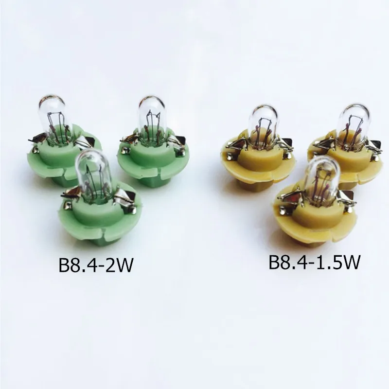 10pcsT5 B8.4D B8.4 Neo клин приборной панели индикаторы кластера приборной панели автомобиля приборной панели лампы белый/синий/красный/зеленый/желтый DC 12 В