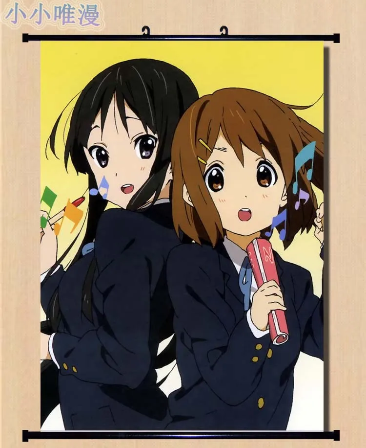 K ON японского аниме! Адзуса Накано & Manabe Nodoka Hirasawa Ui Okuda Nao домашний Декор стены