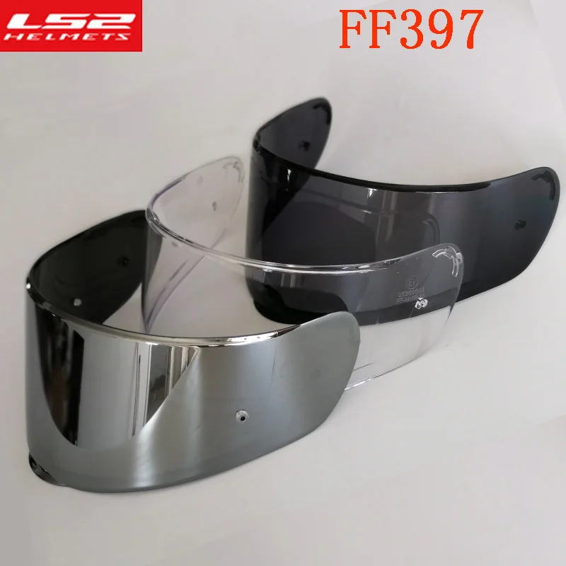 LS2 FF397 стекловолокно Полный мотоциклетный шлем солнцезащитный козырек черный серебристый прозрачный объектив FF397carbon шлем из стекловолокна аксессуары