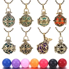 Винтажное бронзовое украшение для ароматерапии, ожерелье с кулоном, модное ароматерапевтическое эфирное масло для беременных женщин, ожерелье для беременных