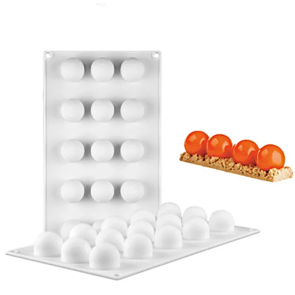 

15 Round Silicone Cake Mold For Mousses Ice Cream 3d Cakes Baking Pan Accessories Bakeware cake decorating Tools supplies