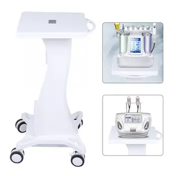 

Professional Beauty Salon Trolley with Handle Pedestal Rolling Cart Wheel Stand for Salon Use Beauty Machine Hairdresser Trolley