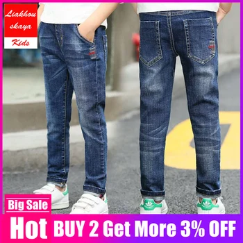 

Liakhouskaya Brand Jeans For Boys Teenagers Denim Pants 2019 Children Spring Kids Warm Jeans 4/5/6/7/8/9/10/11/12/13/14/15/16 Y