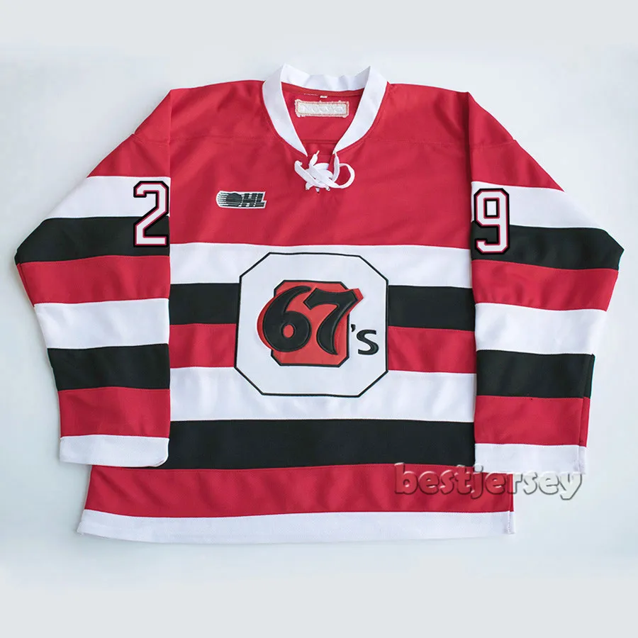 Kowell ottawa 67s 29 Tye Felhaber Stitched Hockey Jerseystitched hockey jerseyshockey