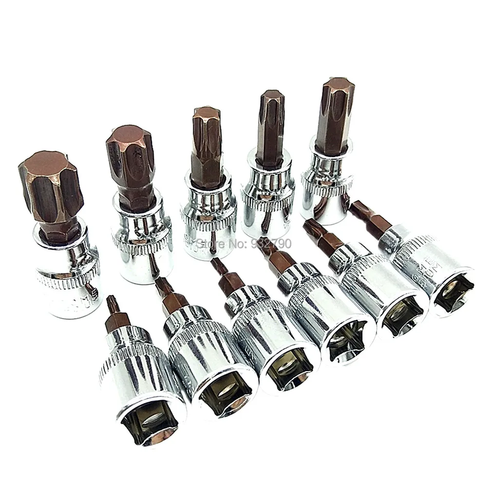Торцевые бита T10 T15 T20 T25 T27 T30 T40 T45 T50 T55 T60 11 шт. торцевые бруски отвертка бит